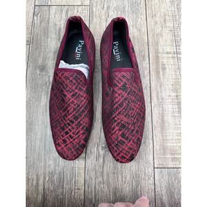 Pavini Women's Red & Black Slip-On Loafer Flats Size 10